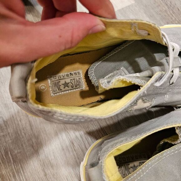 Converse High Top Junior size 6 Gray One Star Womens size 8 - Picture 3 of 6